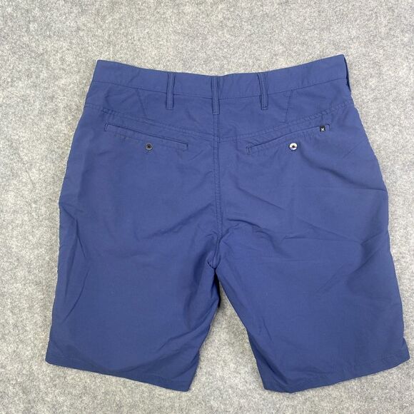Hurley Board Shorts Mens 32 Blue Solid Stretch Surfer Golf Casual - Picture 8 of 8
